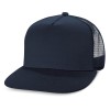 Navy Camaro Flat Peak Trucker Caps